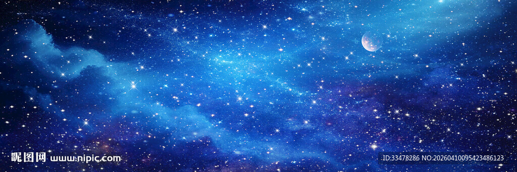 巨幅星空背景星空图
