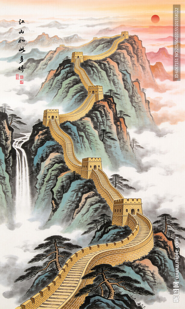 长城玄关装饰画