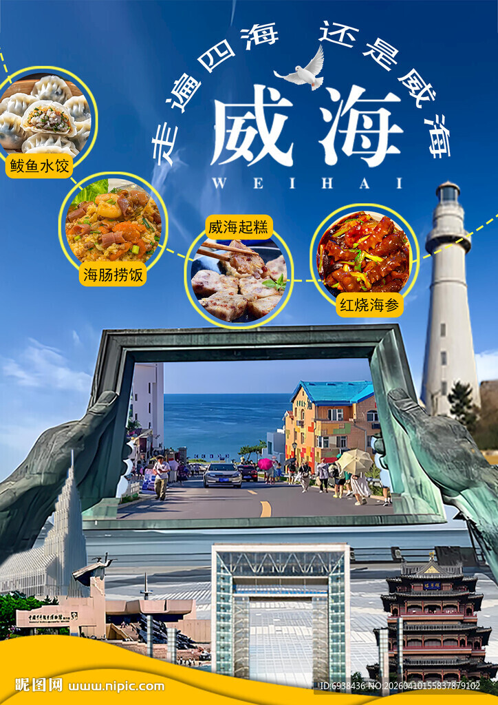 威海美食与美景精彩呈现海报