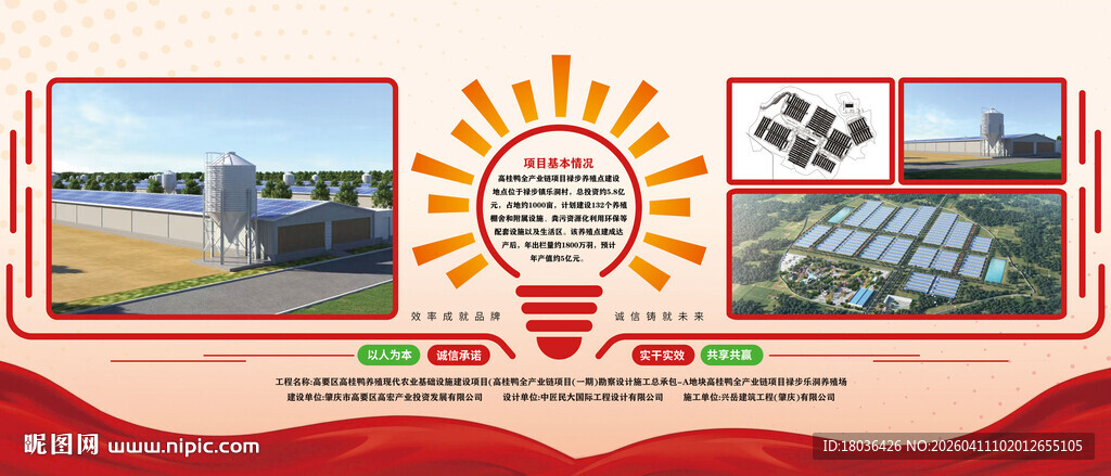 产业企业工厂项目展板海报