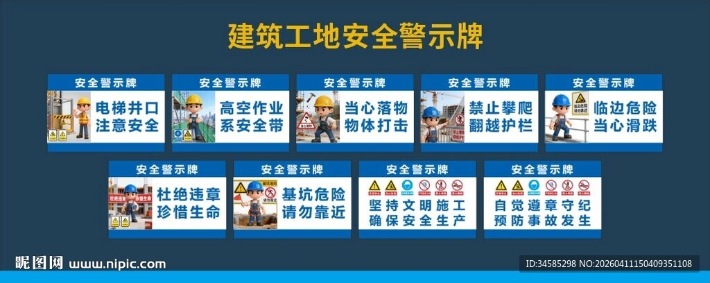 工地安全警示牌