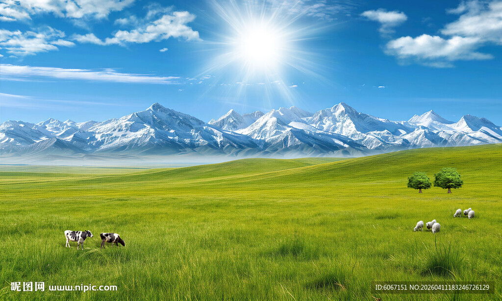  蓝天白云大草原