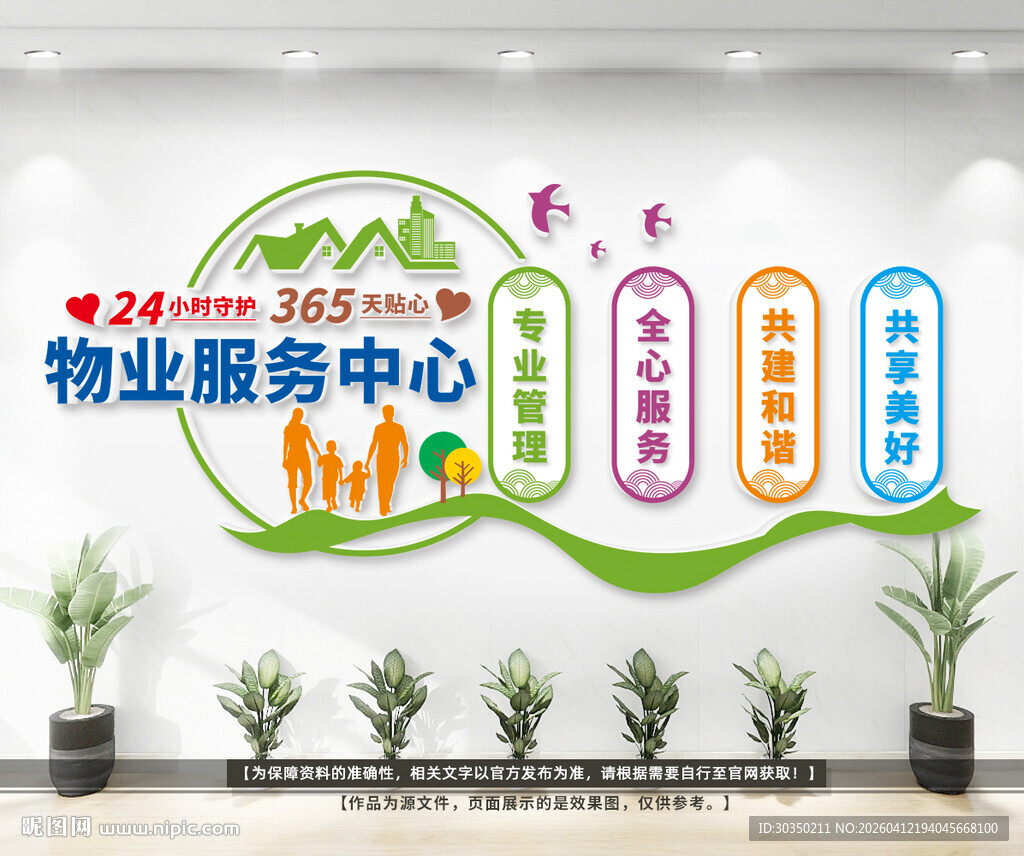 物业服务管理中心文化墙