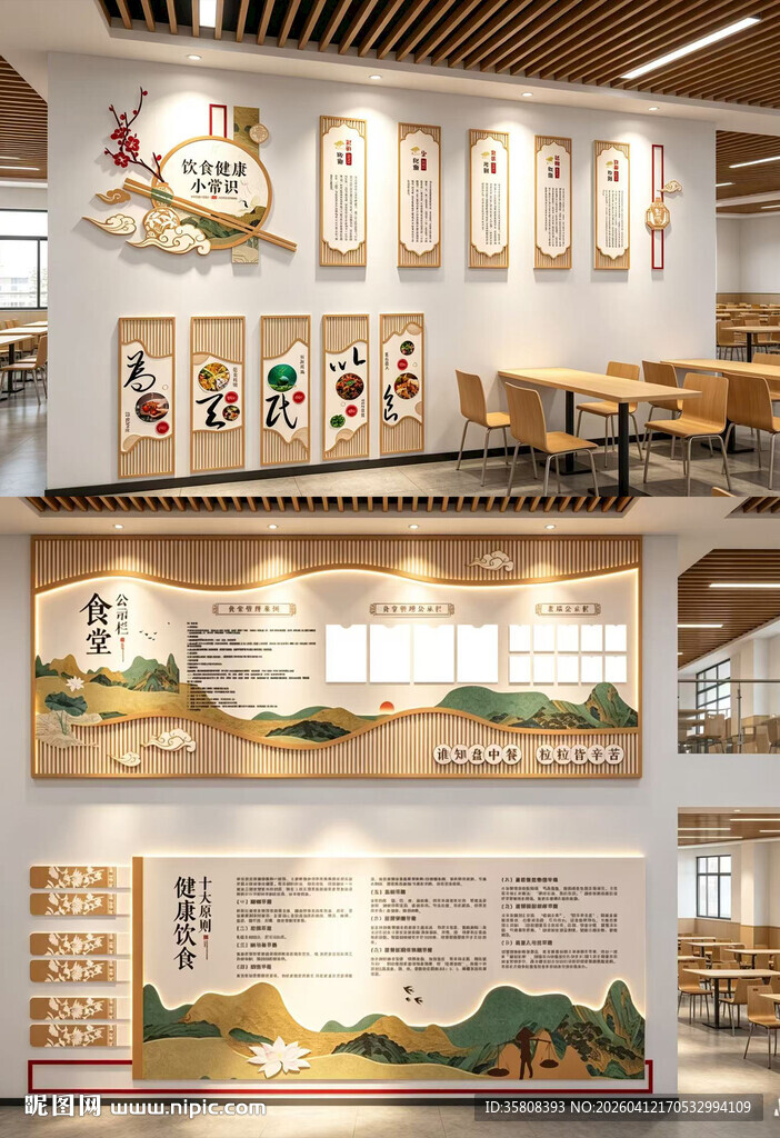 中式餐厅文化墙