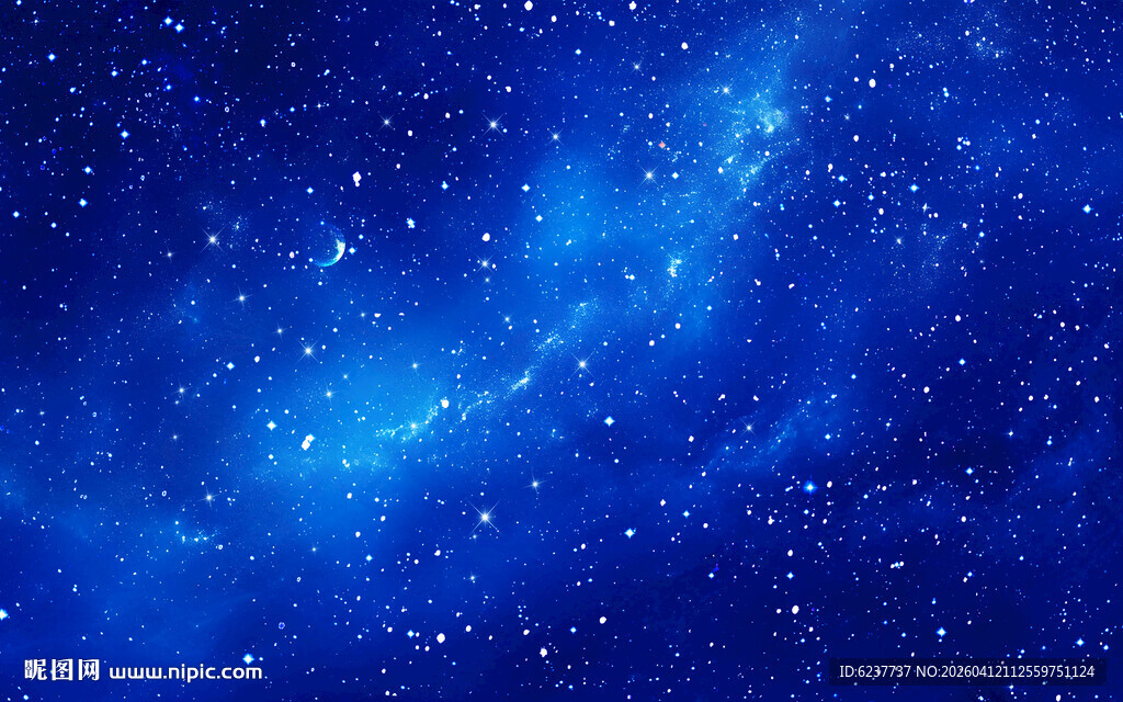 蓝色星空天花软膜背景图