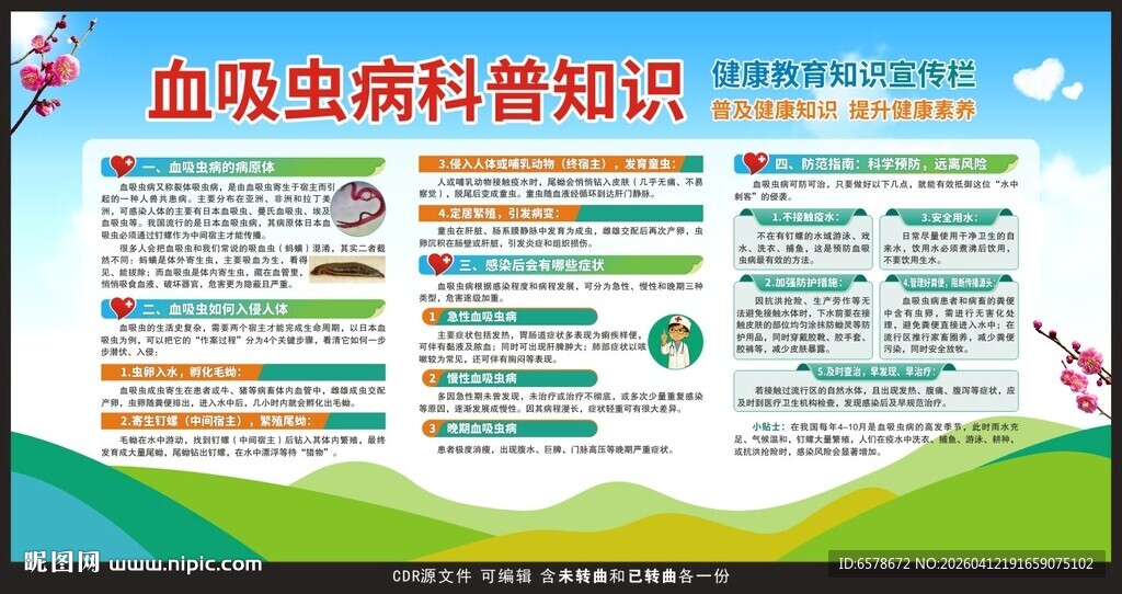 血吸虫病健康教育宣传栏