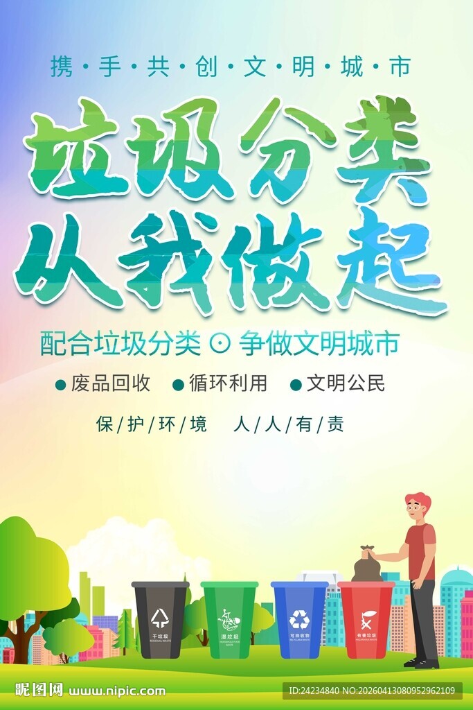 垃圾分类海报