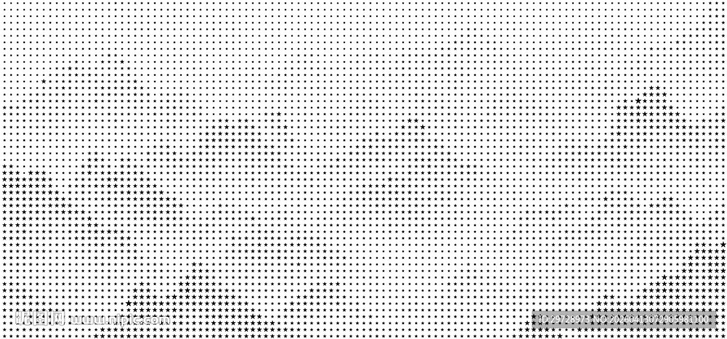 五角星中式山水激光镂空