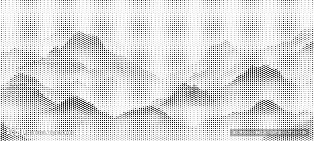 三角形中国风山水镂空板