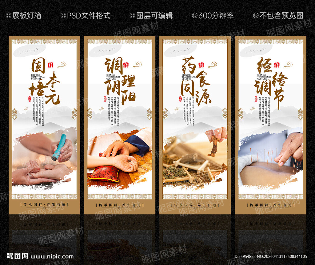 中医养生文化展板