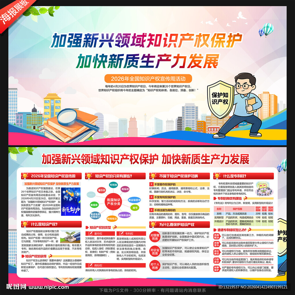 知识产权宣传周展板