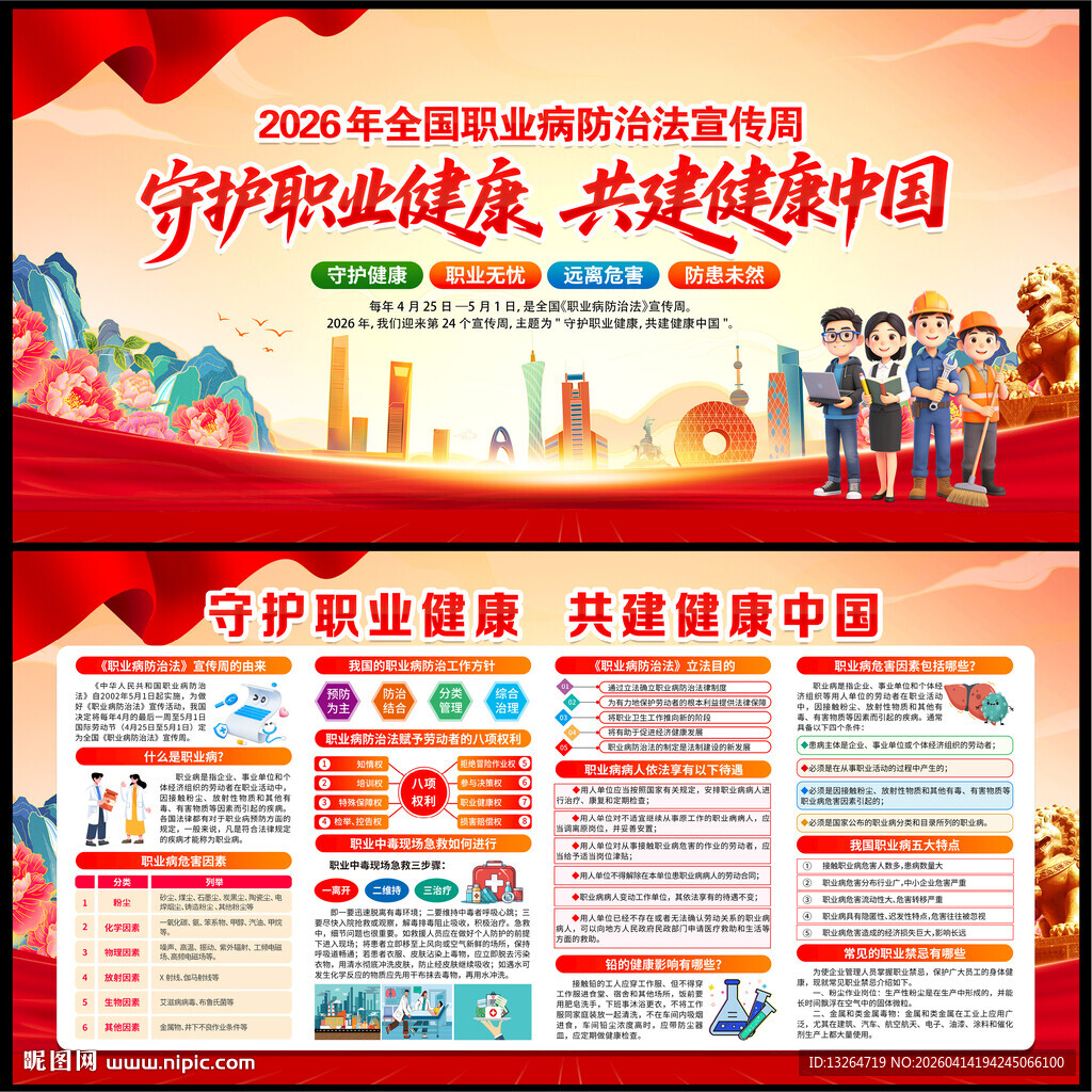 2026职业病防治法宣传周展板