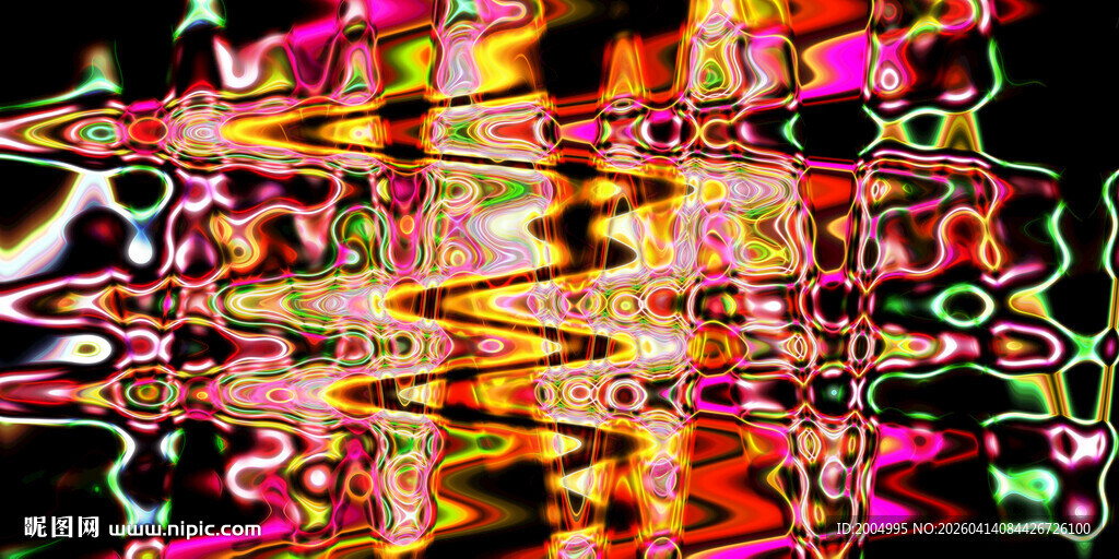 抽象炫彩ktv酒吧背景墙