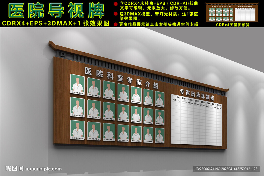 医院专家介绍栏