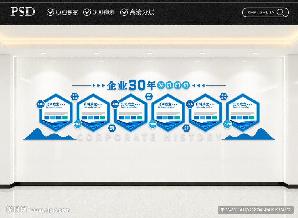 企业发展历程文化墙