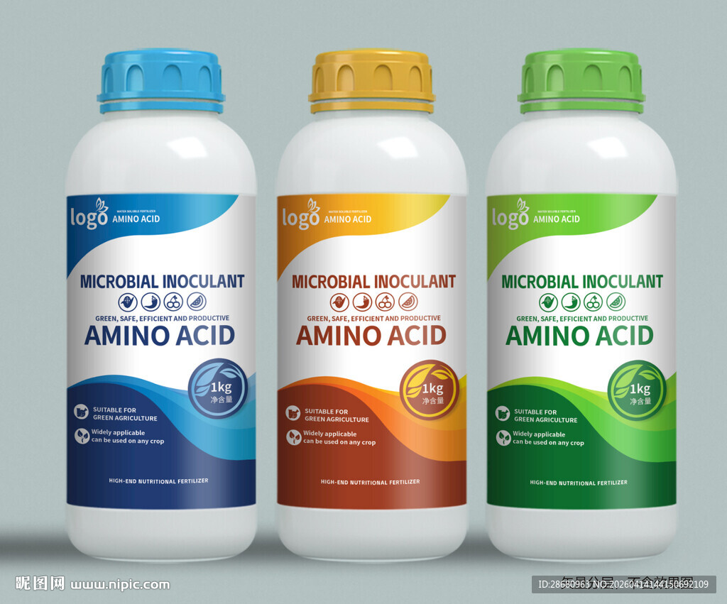 肥料包装瓶贴标签