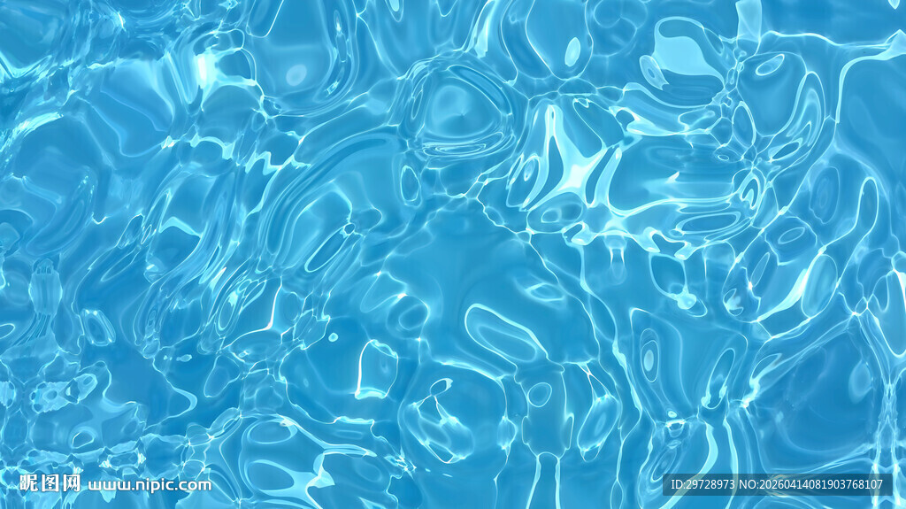 蓝色抽象水纹图案背景