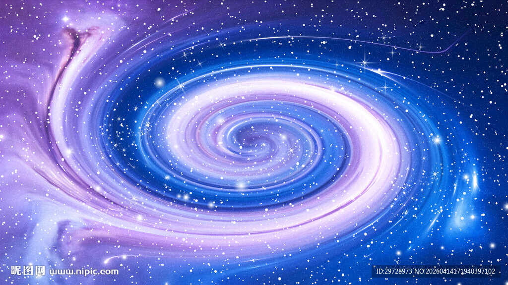 梦幻宇宙漩涡星空图景