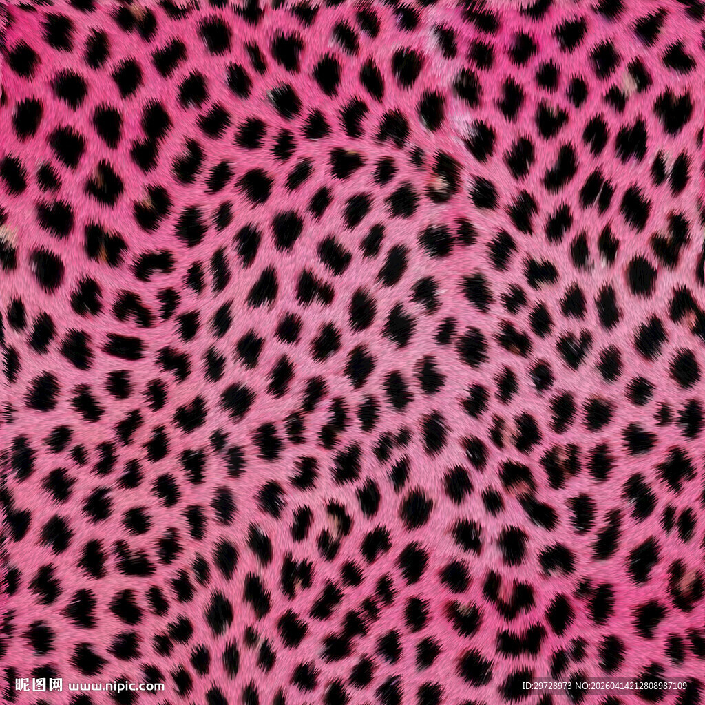 粉色豹纹图案纹理