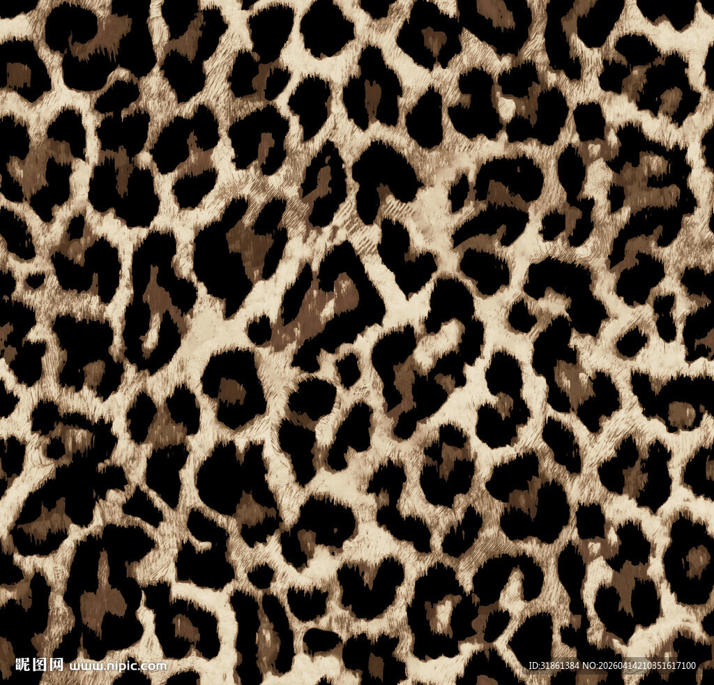 数码印花 豹纹图案纹理