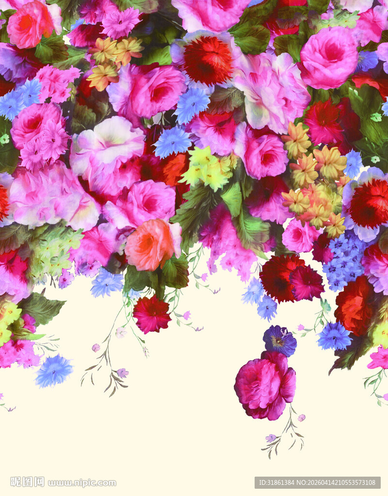 数码印花 定位花