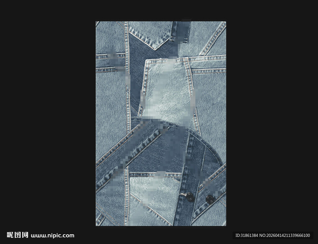 牛仔 拼接
