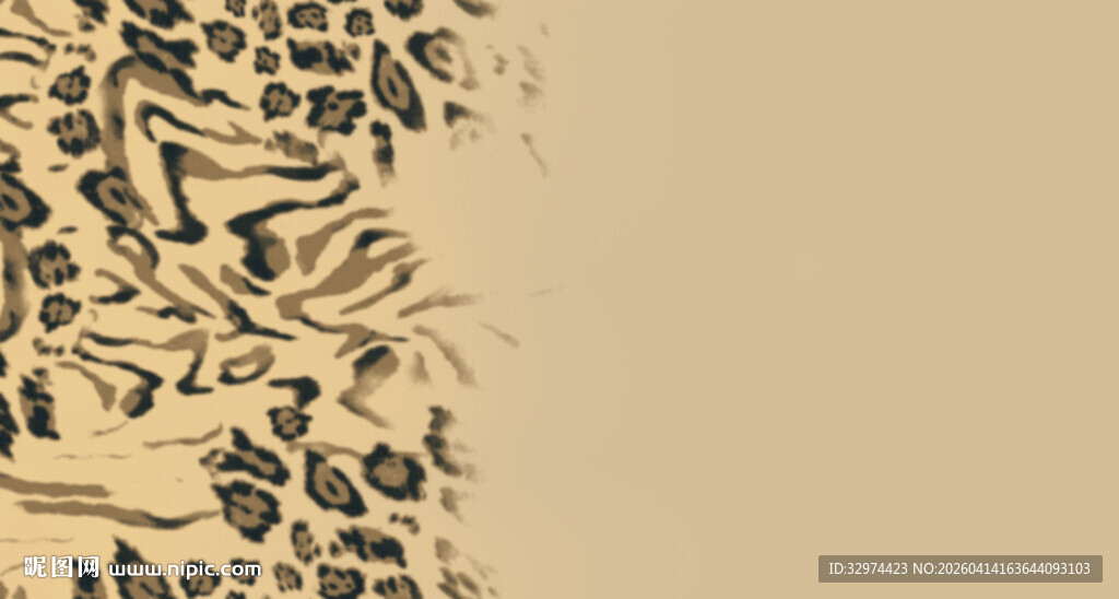 大牌豹纹定位花分色