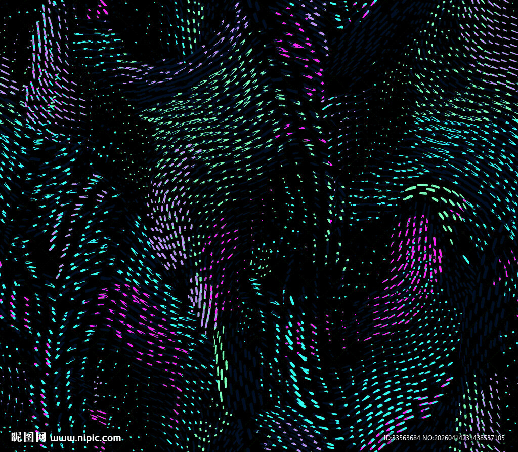 幻彩交织的抽象织物纹理