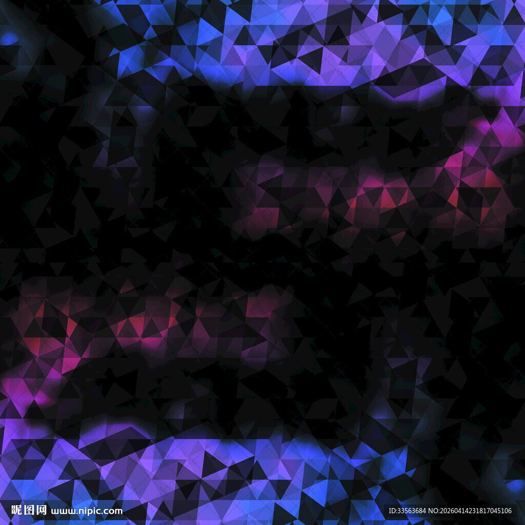 梦幻炫彩几何抽象背景图