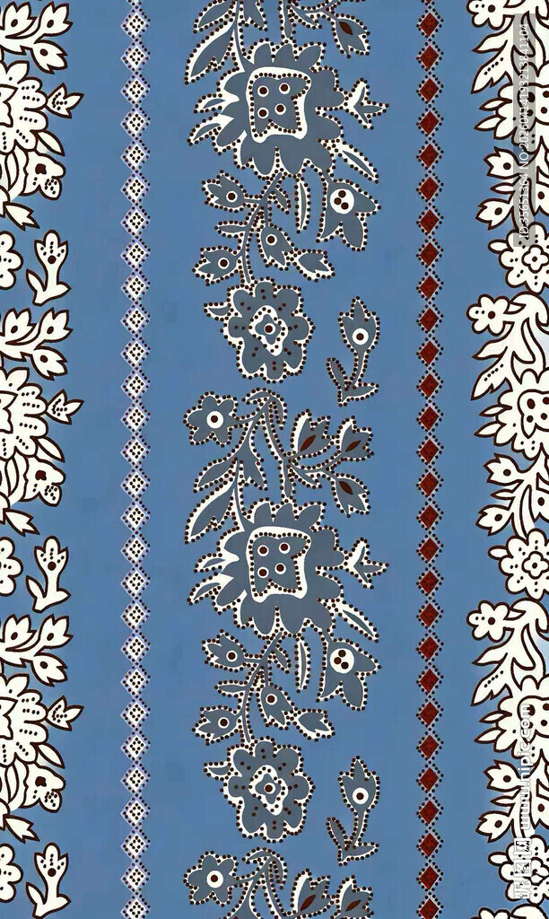 蓝色花纹图案装饰纹理
