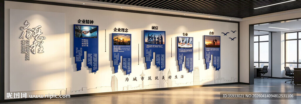 企业发展历程文化墙