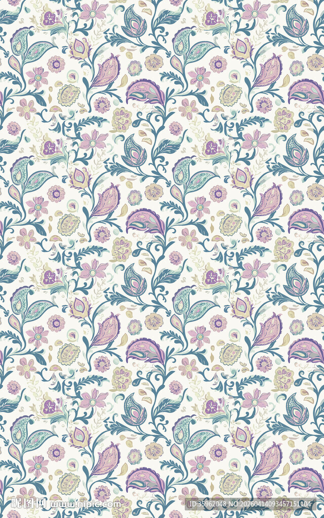 花卉图案背景纹理