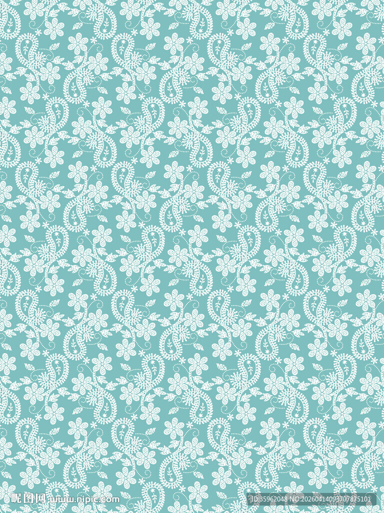 淡蓝底白色花纹图案背景