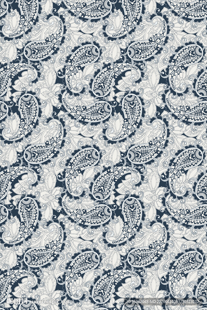 蓝白章鱼图案纹理背景