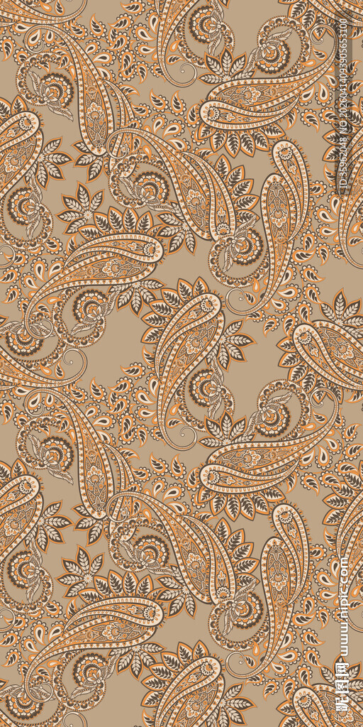 复古花纹图案背景