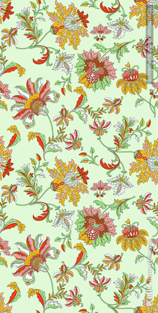 花卉图案背景纹理