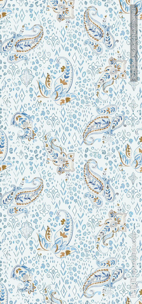 浅蓝色花卉图案背景