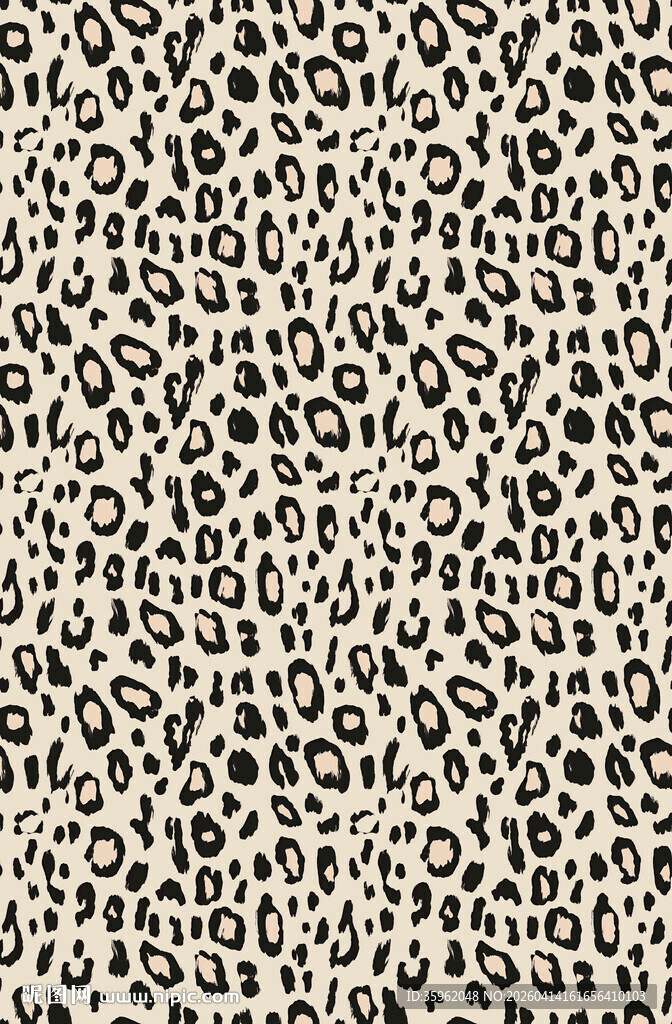 豹纹图案纹理背景
