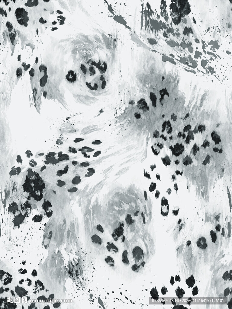 黑白斑点抽象纹理图案