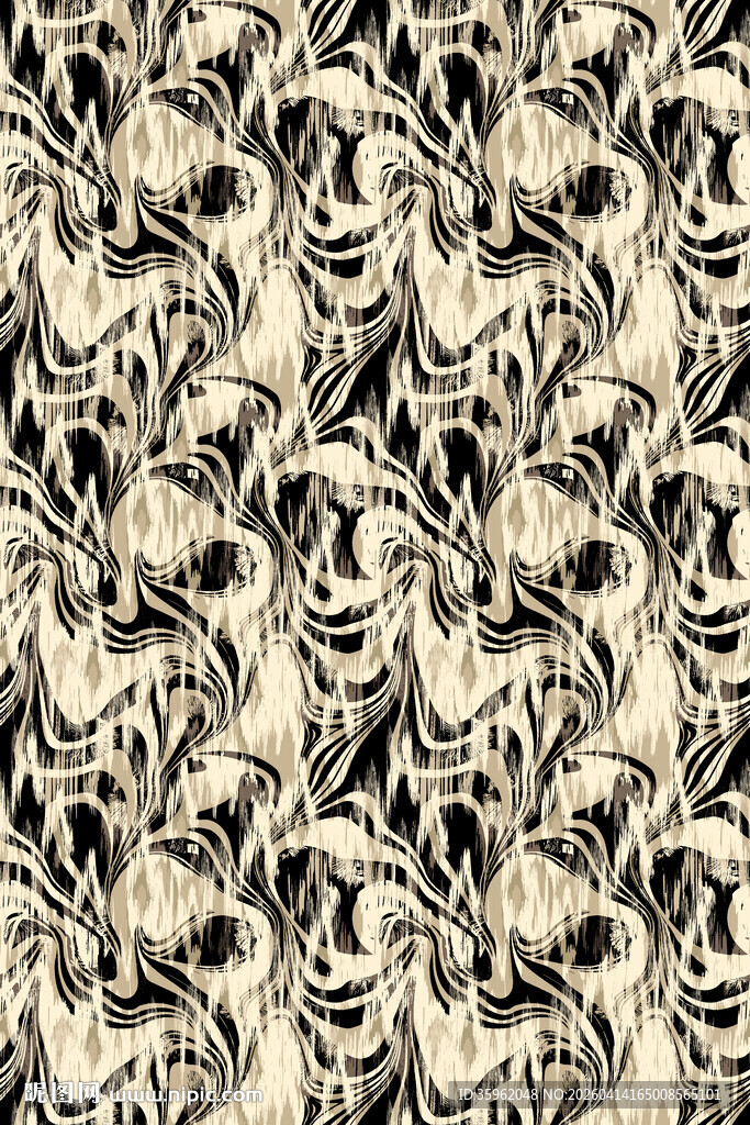 复古花卉图案纹理背景