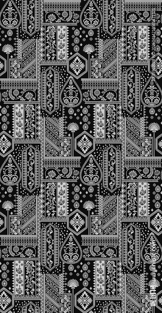 黑白几何图案纹理背景