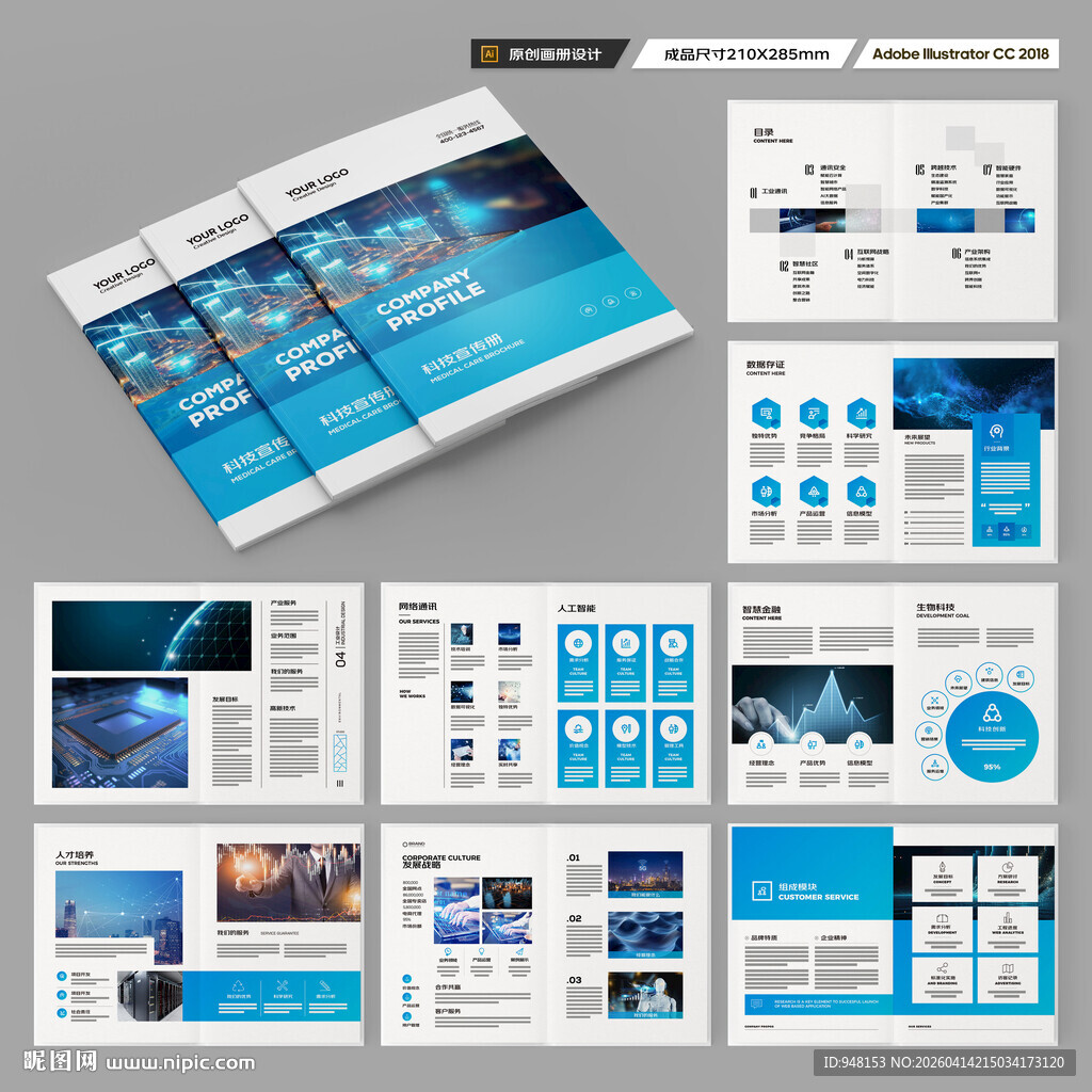 科技企业画册