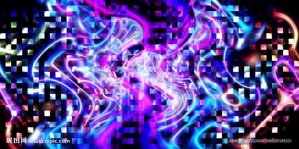 炫彩抽象ktv酒吧装饰画