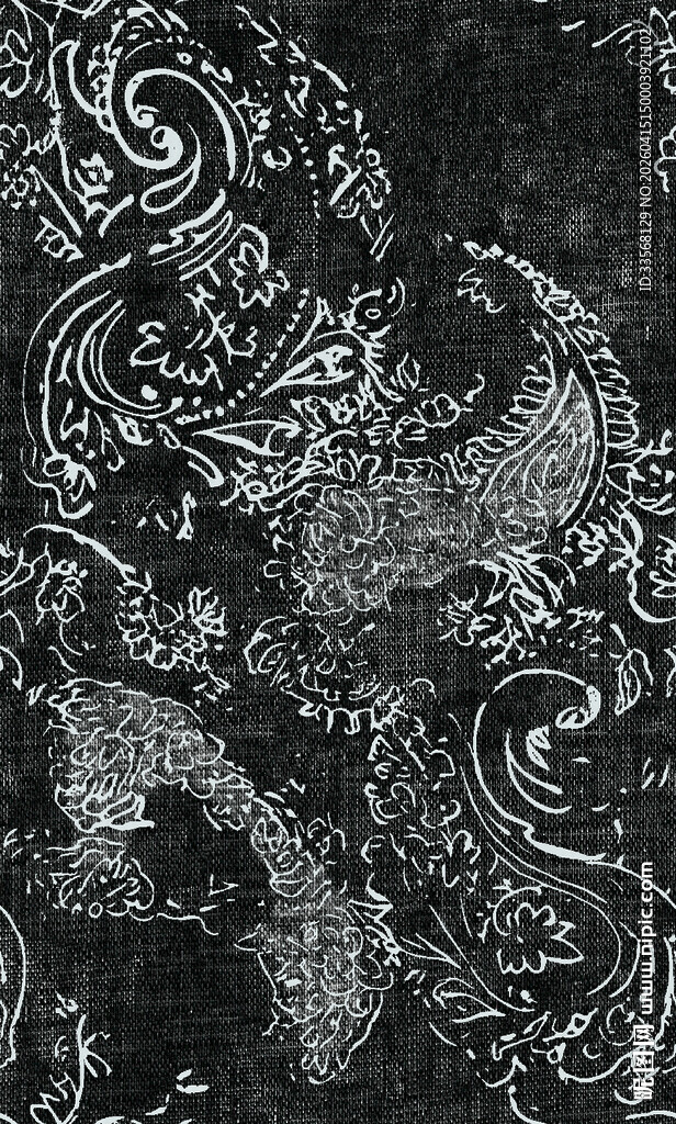 复古暗黑花纹图案