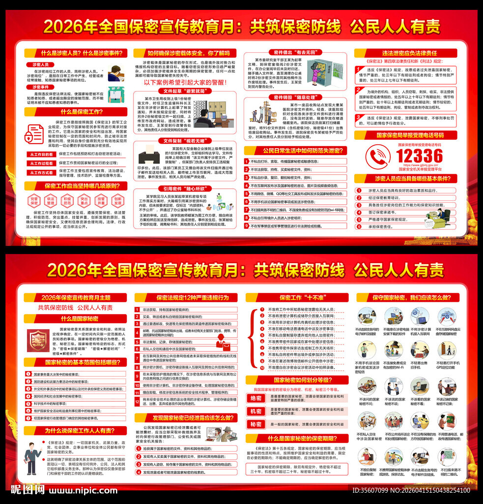 全国保密宣传教育月宣传栏