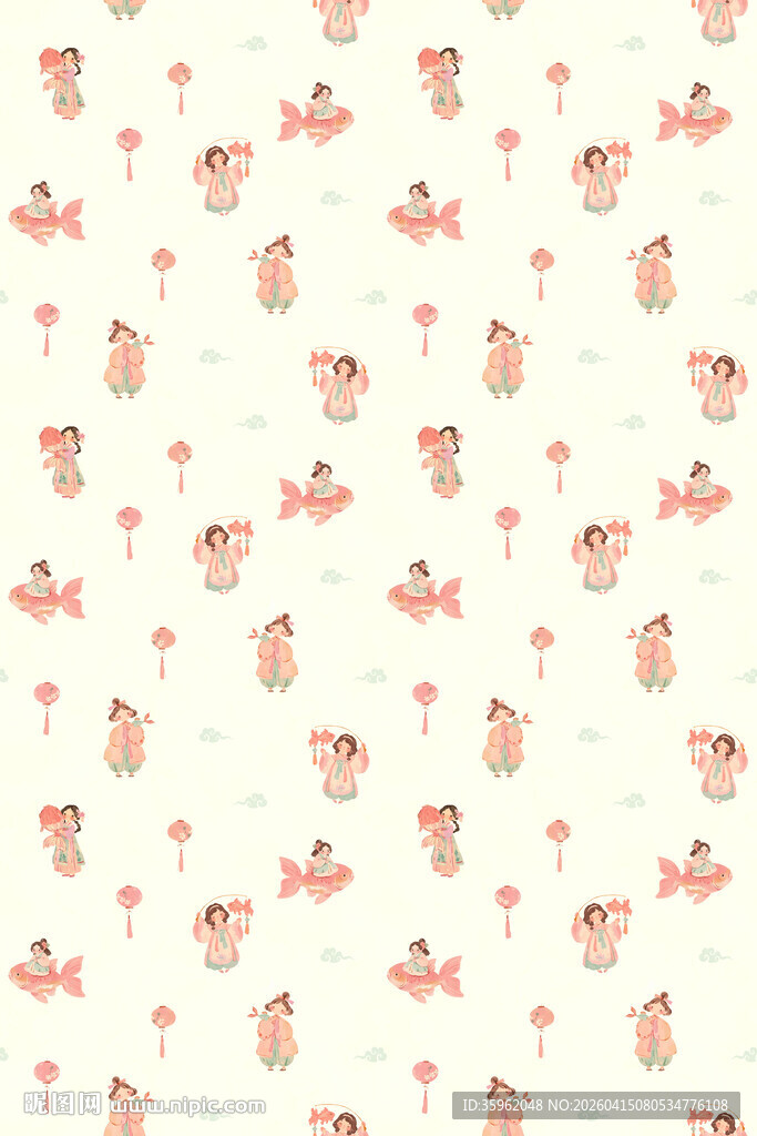 可爱卡通小熊图案背景