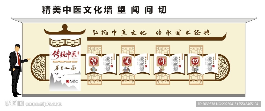 中式中医文化墙