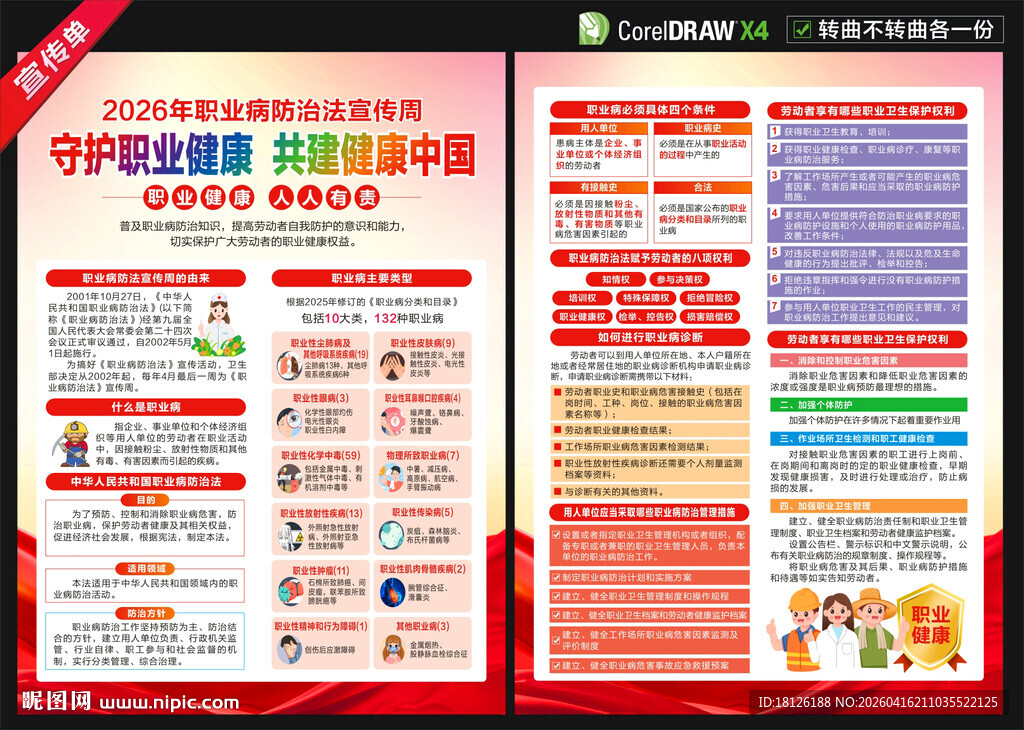 2026年职业病宣传单