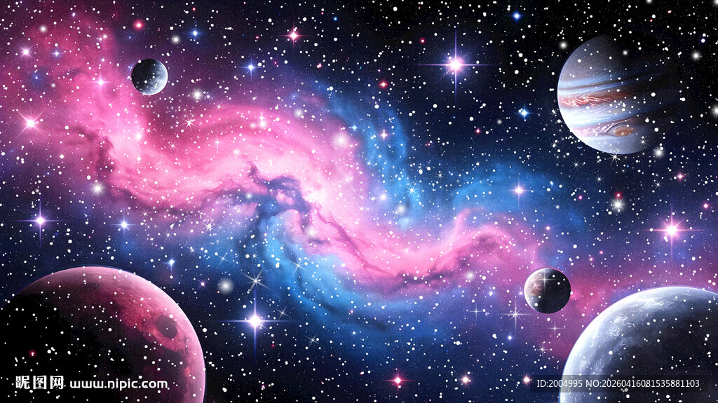 星空星球太空宇宙软膜天花吊顶