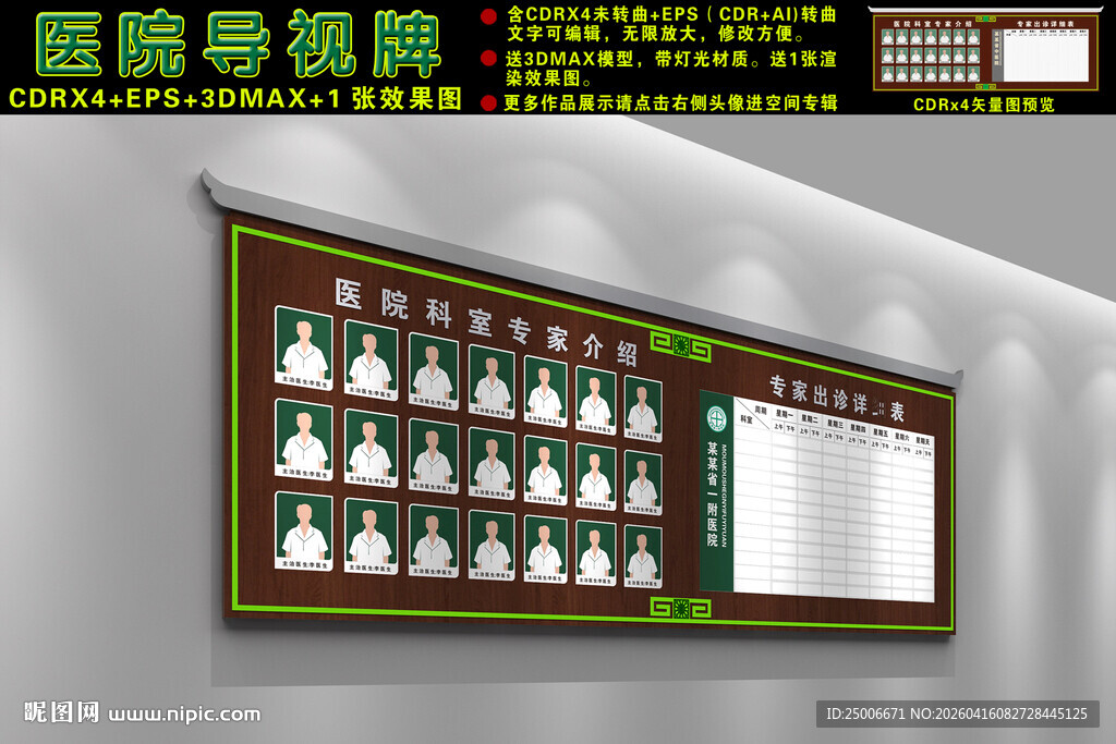 医院专家介绍栏